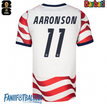 Statele Unite Brenden Aaronson #11 Tricou Fotbal Replică Mondial 2026 Barbati Acasa